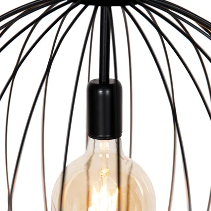 QAZQA Design hanglamp zwart 50 cm - Wire Dos 8