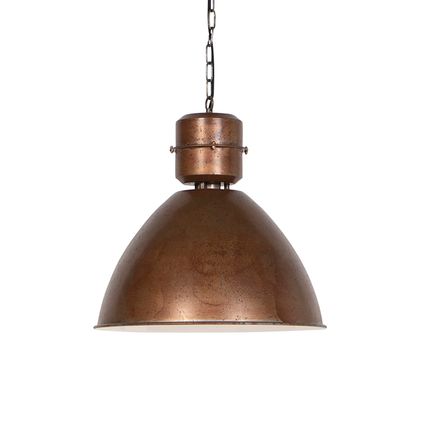 QAZQA Industriele hanglamp brons - Flynn