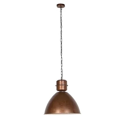 QAZQA Industriele hanglamp brons - Flynn 3