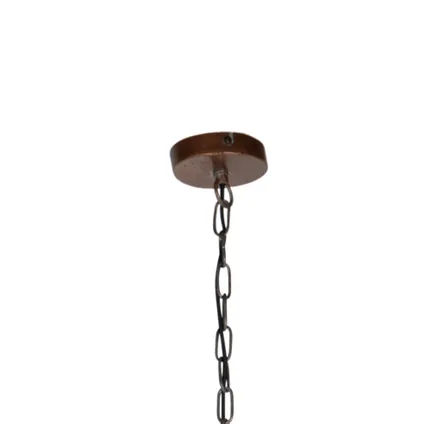 QAZQA Industriele hanglamp brons - Flynn 9