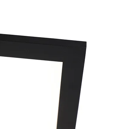 QAZQA Plafondlamp zwart 80 cm incl. LED met afstandsbediening - Liv 5