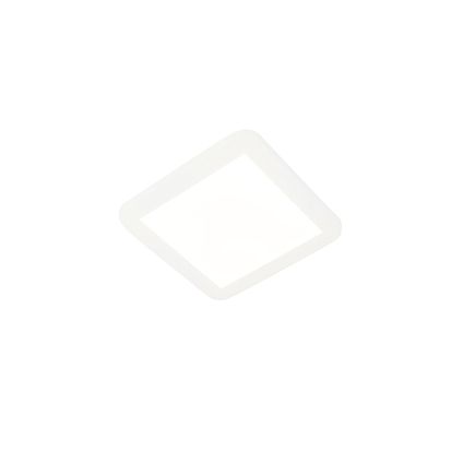 QAZQA Plafonnier blanc 22,5 cm avec LED dimmable en 3 étapes IP44 - Steve