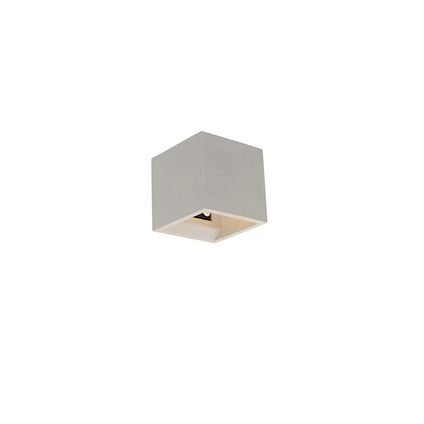 QAZQA Industriële wandlamp beton - Box