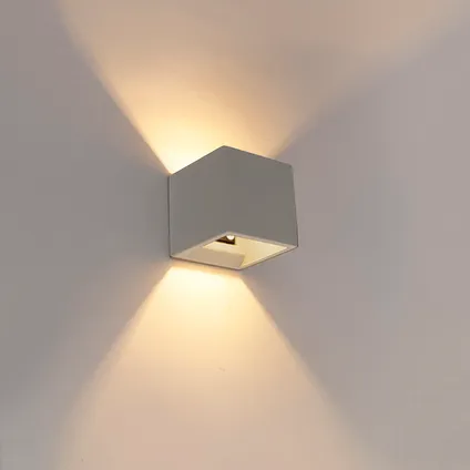 QAZQA Industriële wandlamp beton - Box 2
