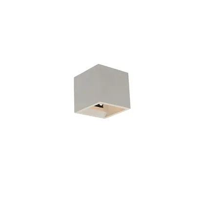 QAZQA Industriële wandlamp beton - Box 3