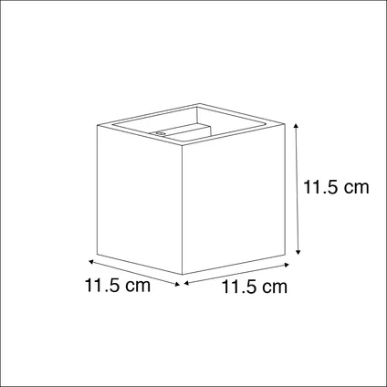 QAZQA Industriële wandlamp beton - Box 4
