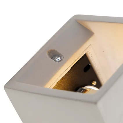 QAZQA Industriële wandlamp beton - Box 10