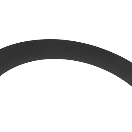 QAZQA Plafonnière zwart 17 cm incl. LED 3-staps dimbaar IP44 - Steve 2