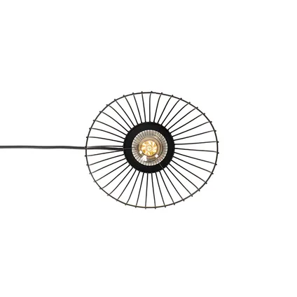 QAZQA Moderne tafellamp zwart 20 cm - Pua 9