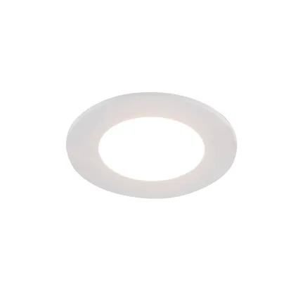QAZQA Spot encastrable blanc avec LED dimmable en 3 étapes IP65 - Blanca
