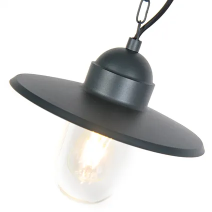 QAZQA Lampe suspendue rurale d'extérieur anthracite IP44 - Kansas graphite 9