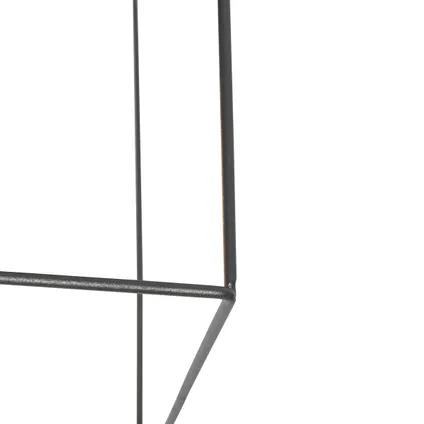 QAZQA Plafonnier minimaliste noir avec or 2 lumières - Kodi 2