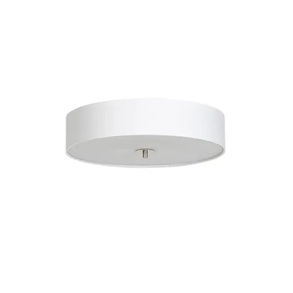 QAZQA Landelijke plafondlamp wit 50 cm - Drum 8