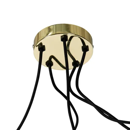 QAZQA Lampe suspendue moderne dorée dimmable - Cava 5 7