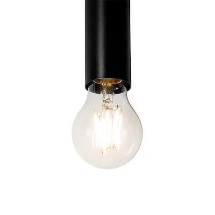 QAZQA Art Deco wandlamp zwart 2-lichts - Tubi 3
