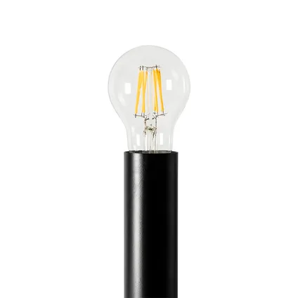 QAZQA Art Deco wandlamp zwart 2-lichts - Tubi 9