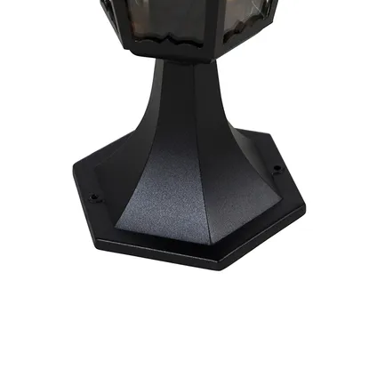 QAZQA Pied de lanterne d'extérieur classique noir 48,6 cm IP44 - New Orleans 7