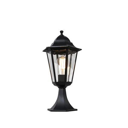 QAZQA Pied de lanterne d'extérieur classique noir 48,6 cm IP44 - New Orleans 8
