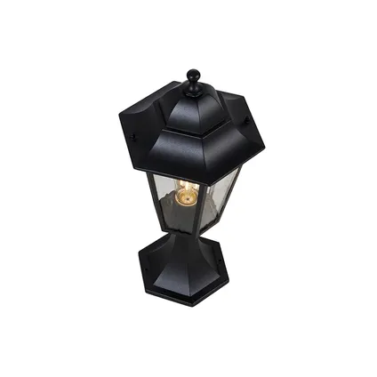 QAZQA Pied de lanterne d'extérieur classique noir 48,6 cm IP44 - New Orleans 9