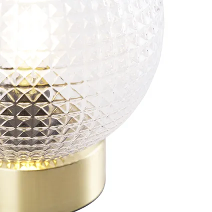 QAZQA Art Deco tafellamp messing - Sphere 4