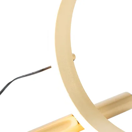 QAZQA Design tafellamp messing incl. LED 3-staps dimbaar - Navara 3