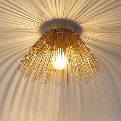 QAZQA Art Deco plafondlamp goud - Broom 2