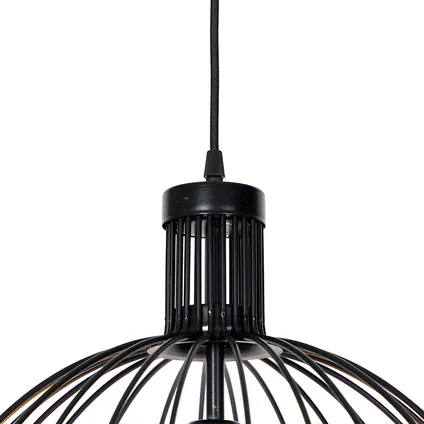 QAZQA Design hanglamp zwart 40 cm - Wire Dos 2