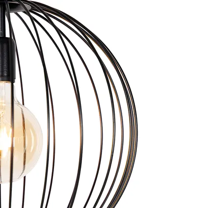 QAZQA Design hanglamp zwart 40 cm - Wire Dos 5