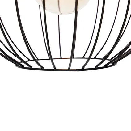 QAZQA Design hanglamp zwart 40 cm - Wire Dos 6