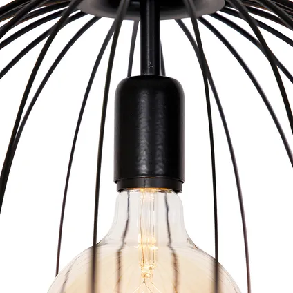 QAZQA Design hanglamp zwart 40 cm - Wire Dos 7