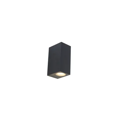 QAZQA Moderne wandlamp zwart 2-lichts IP44 - Baleno 3