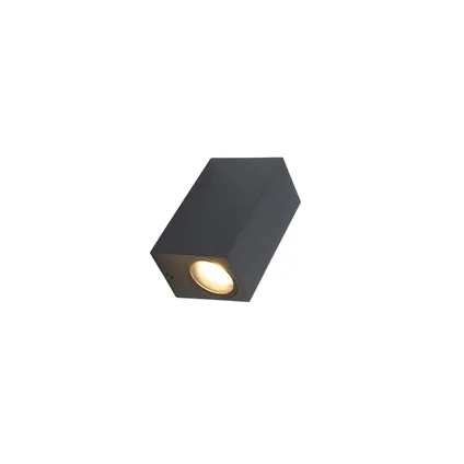 QAZQA Moderne wandlamp zwart 2-lichts IP44 - Baleno 8