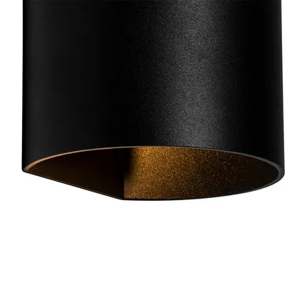 QAZQA Moderne wandlamp zwart - Sabbio 3