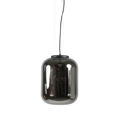 QAZQA Smart hanglamp zwart met smoke glas incl. WiFi A60 - Bliss 8