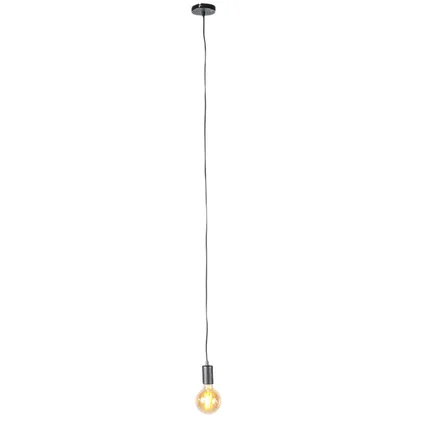QAZQA Lampe à suspension industrielle noire - Facil 1 3