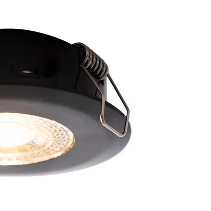 QAZQA Spot encastrable noir avec LED dimmable en 3 étapes - Ulo 2