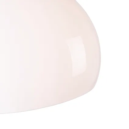 QAZQA Retro wandbooglamp staal met witte kap verstelbaar 7