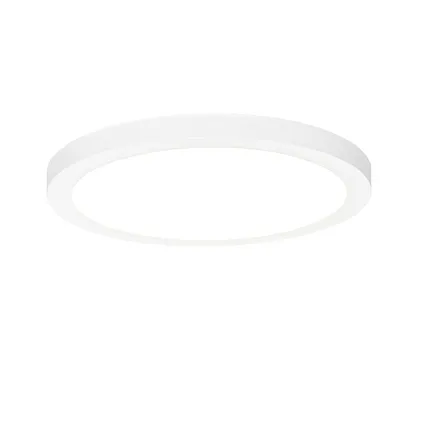 QAZQA Spot encastrable ou en saillie blanc 30 cm avec LED 3 niveaux dim to warm - Trans