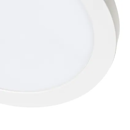 QAZQA Spot encastrable ou en saillie blanc 30 cm avec LED 3 niveaux dim to warm - Trans 3
