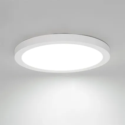 QAZQA Spot encastrable ou en saillie blanc 30 cm avec LED 3 niveaux dim to warm - Trans 8