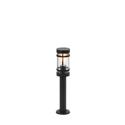 QAZQA Lampe d'extérieur intelligente noire 50 cm IP44 avec Wifi ST64 - Gleam