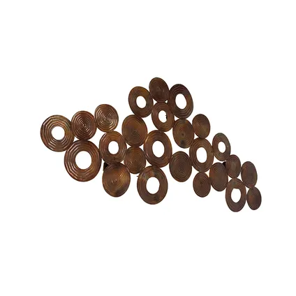 QAZQA Applique Art Déco cuivre 138 cm - Cercles 5