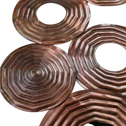 QAZQA Applique Art Déco cuivre 138 cm - Cercles 7