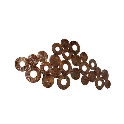 QAZQA Applique Art Déco cuivre 138 cm - Cercles 9