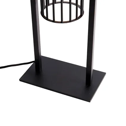 QAZQA Moderne tafellamp zwart - Balenco Wazo 7