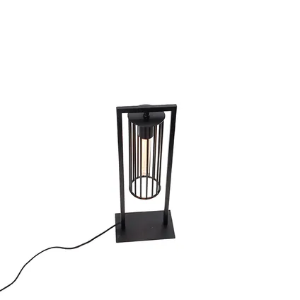 QAZQA Moderne tafellamp zwart - Balenco Wazo 9