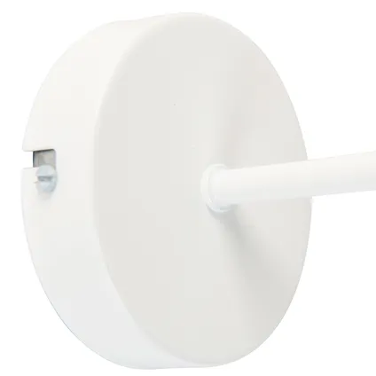 QAZQA Wandlamp wit met E27 fitting zonder kap - Matt 6