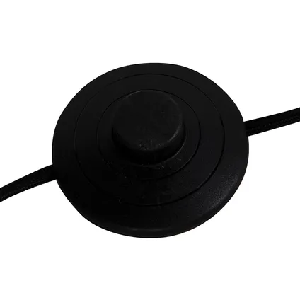 QAZQA Moderne vloerlamp zwart - Facil 10