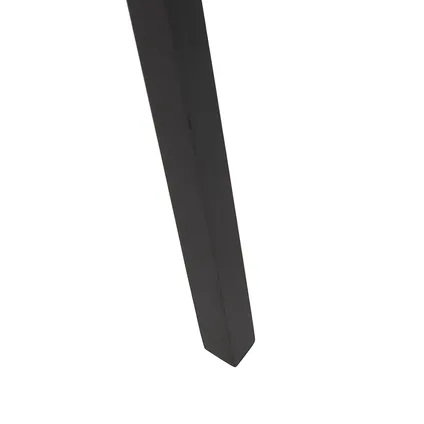 QAZQA Vloerlamp tripod zwart hout met grijze kap 50 cm - Puros 7