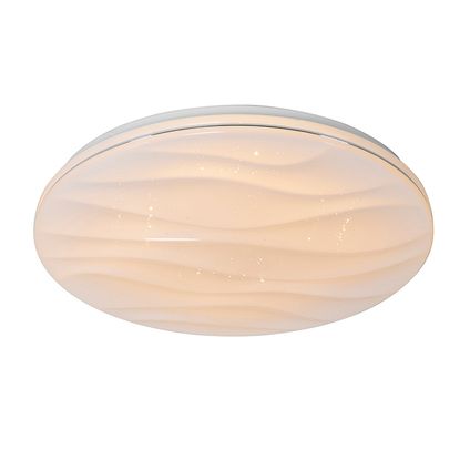 QAZQA Plafondlamp wit 38 cm incl. LED met afstandsbediening - Damla